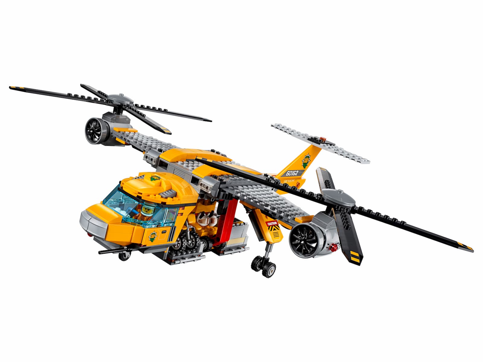 Конструктор Bl «Вертолёт для доставки грузов в джунгли» 10713 (City 60162) / 1298 деталей