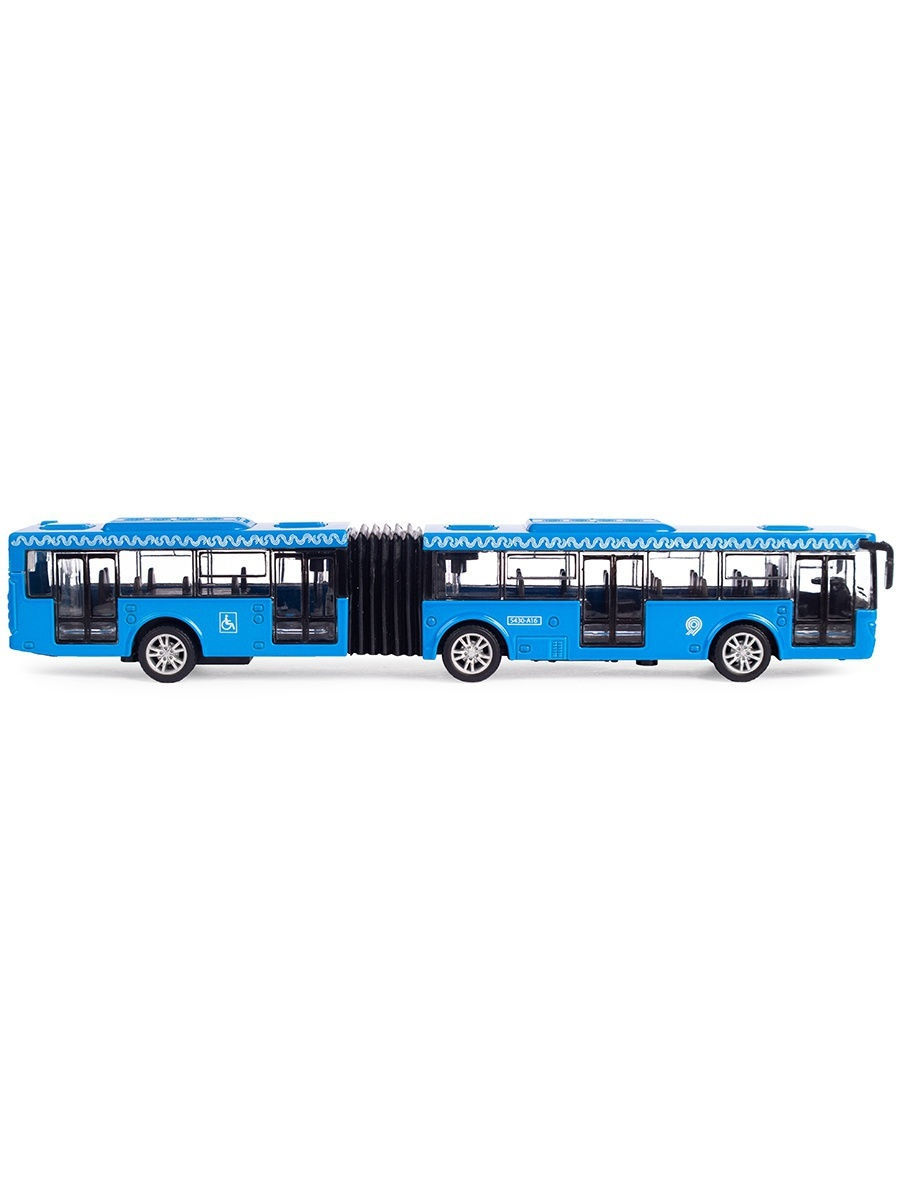 Инерционный автобус-гармошка Play Smart 1:64 «ЛиАЗ-6213» 18 см. 6576 Автопарк / Синий