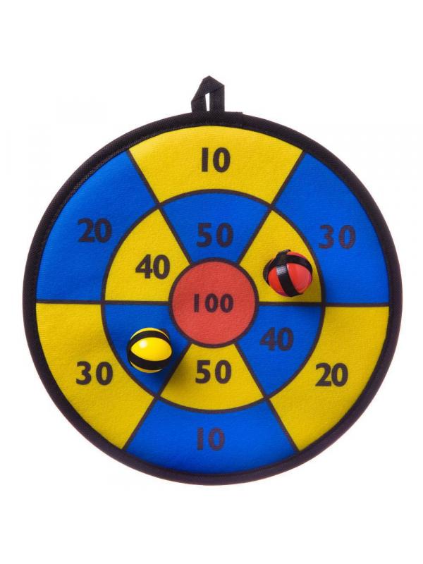 Дартс ABtoys на липучке, диаметр 29,5см, в комплекте 2 мячика