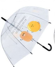 Зонт детский Друзья прозрачный купольный 60 см