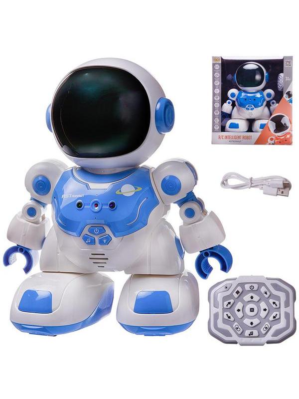 Робот на радиоуправлении JUNFA Астронавт с пультом управления, синий