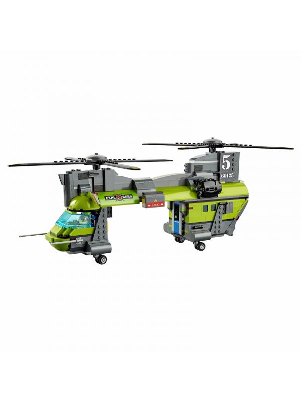 Конструктор Lari «Тяжёлый транспортный вертолёт Вулкан» 10642 (City 60125) / 1325 деталей