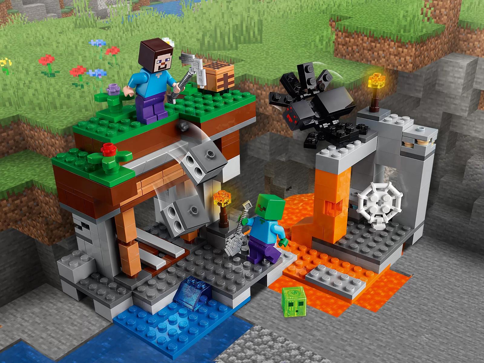 Конструктор LEGO Minecraft «Заброшенная шахта» 21166 / 248 деталей
