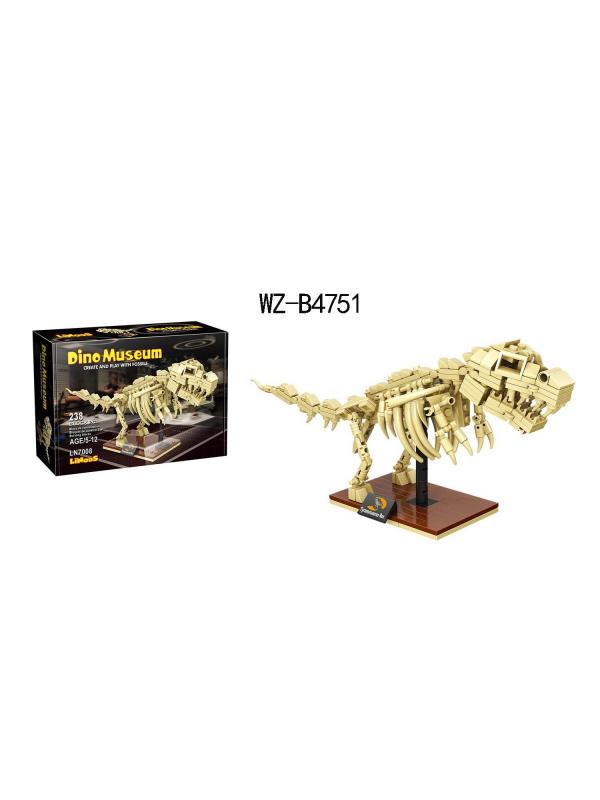 Конструктор Junfa Linoos «Дино музей. Скелет Тираннозавра» LN7008 / 179 деталей