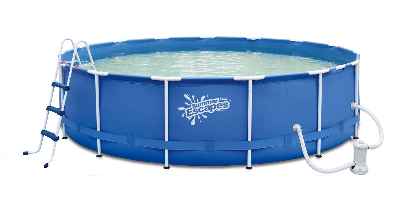 Каркасный бассейн Polygroup P20-1552-S, 457 х 132 см., 18433 л., песочный фильтр-насос 4100 л/ч