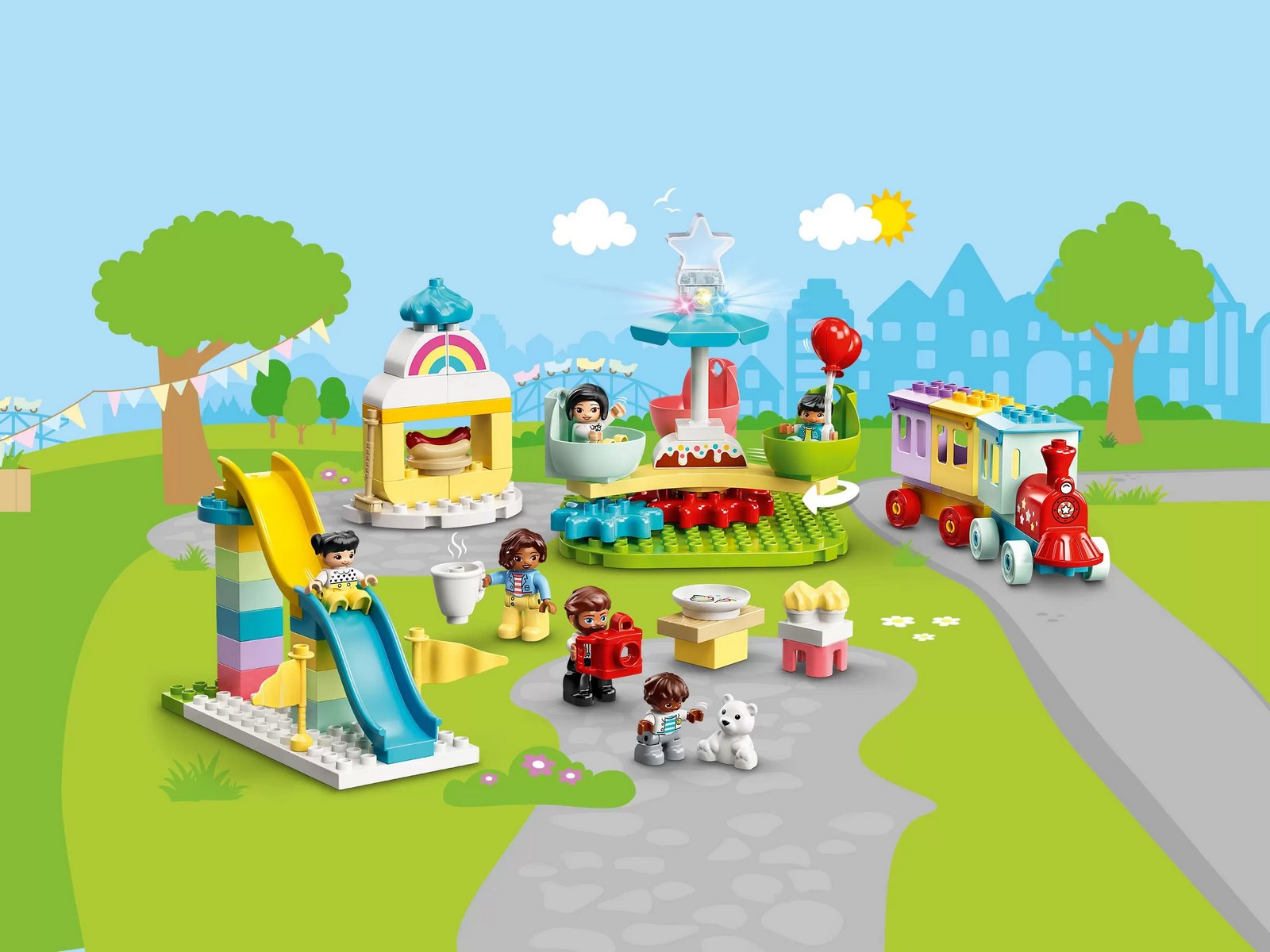Конструктор LEGO Duplo Town «Парк развлечений» 10956 / 95 деталей