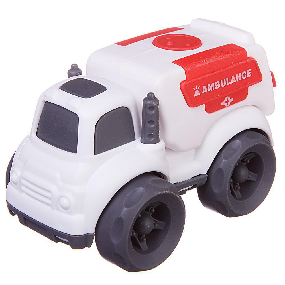 Машинка ABtoys Спецтехника Скорая помощь, фрикционная, 10х7х8см