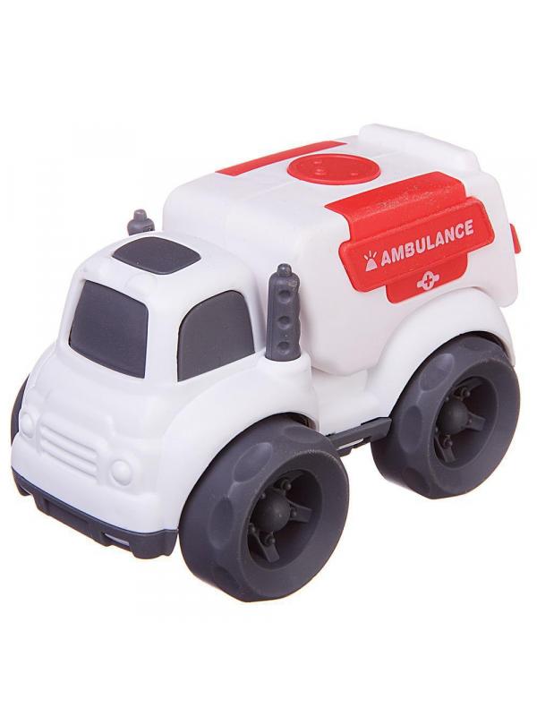 Машинка ABtoys Спецтехника Скорая помощь, фрикционная, 10х7х8см