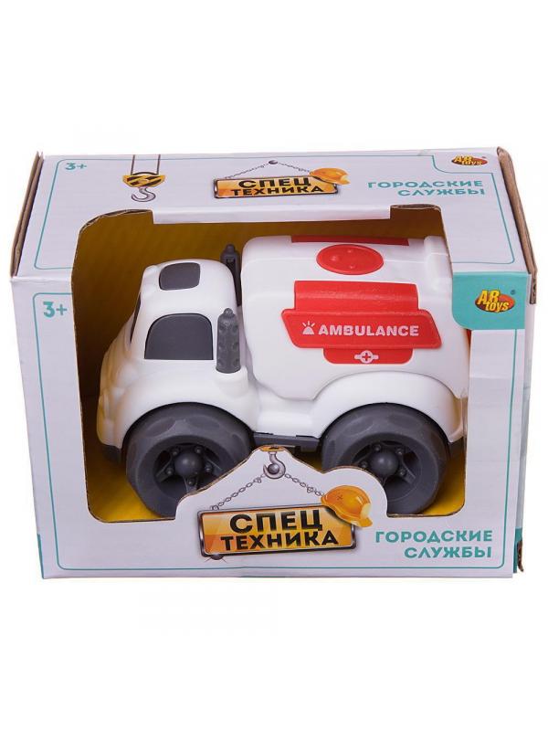 Машинка ABtoys Спецтехника Скорая помощь, фрикционная, 10х7х8см