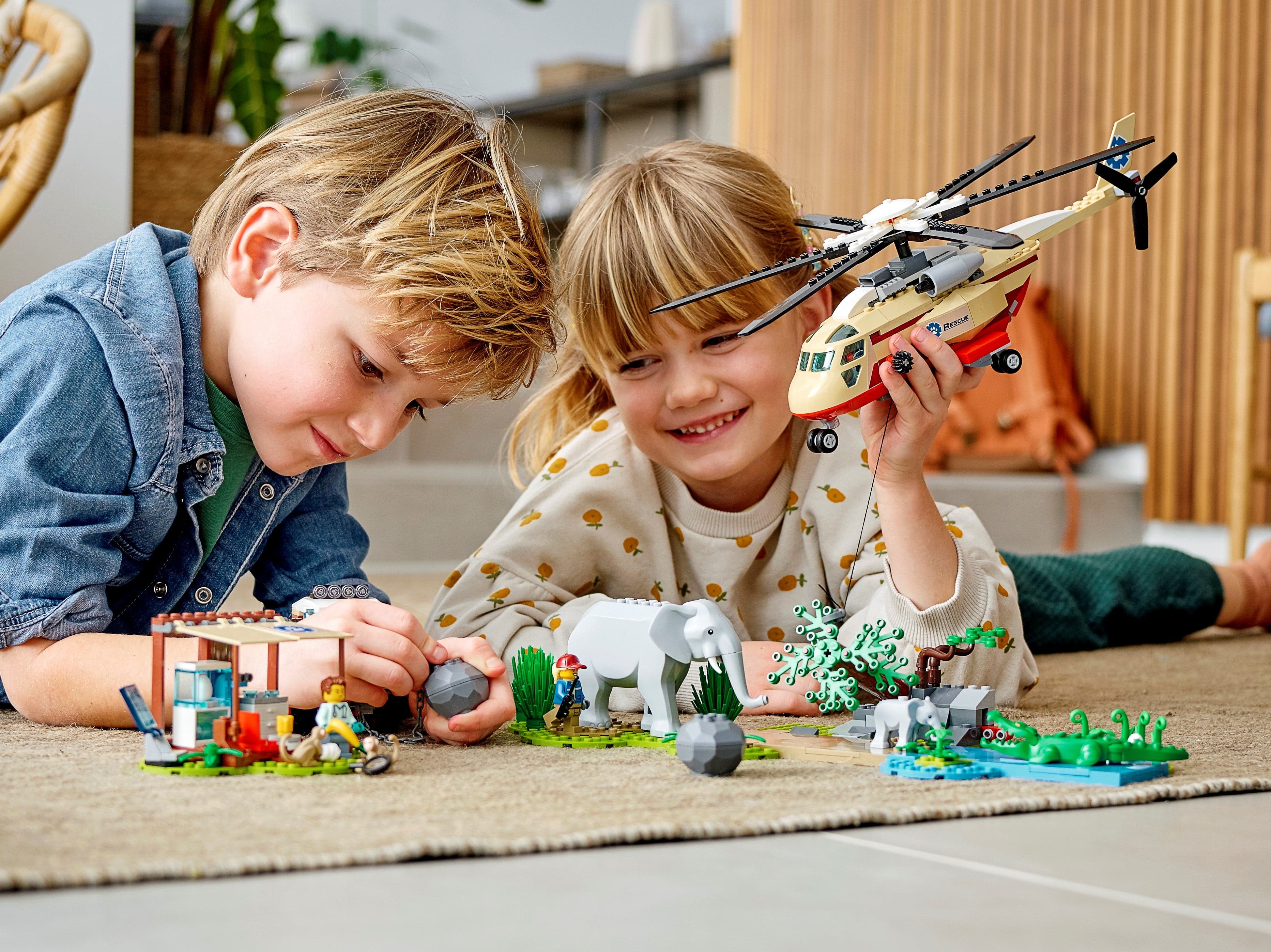 Конструктор LEGO City Wildlife «Операция по спасению зверей» 60302 / 525 деталей