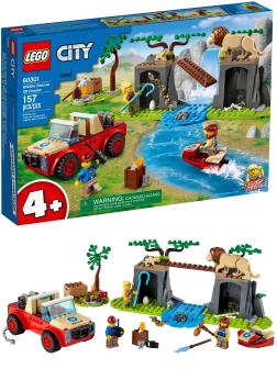 Конструктор LEGO City «Спасательный внедорожник для зверей» 60301 / 157 деталей