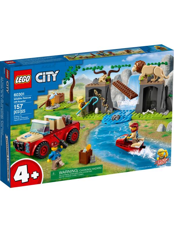 Конструктор LEGO City «Спасательный внедорожник для зверей» 60301 / 157 деталей