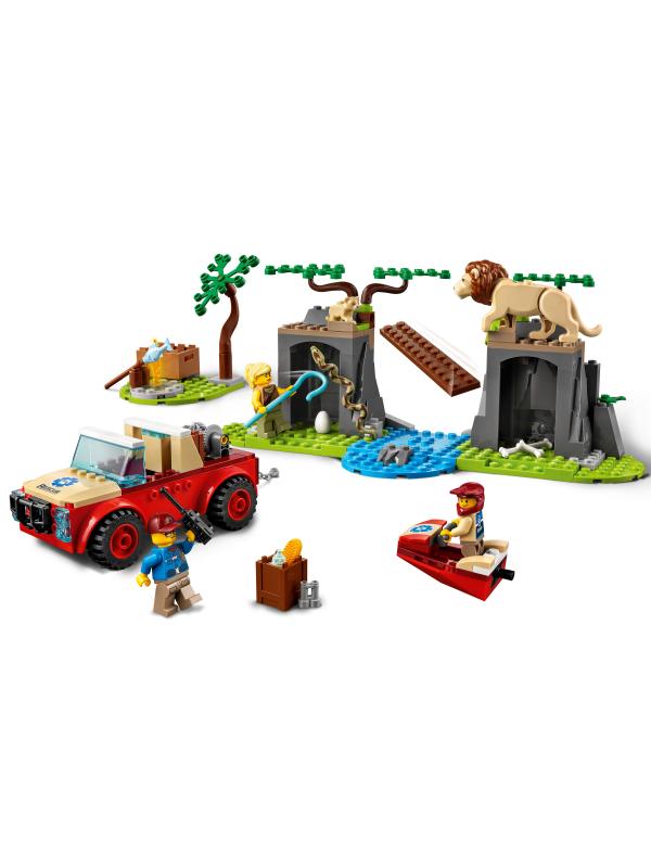 Конструктор LEGO City «Спасательный внедорожник для зверей» 60301 / 157 деталей
