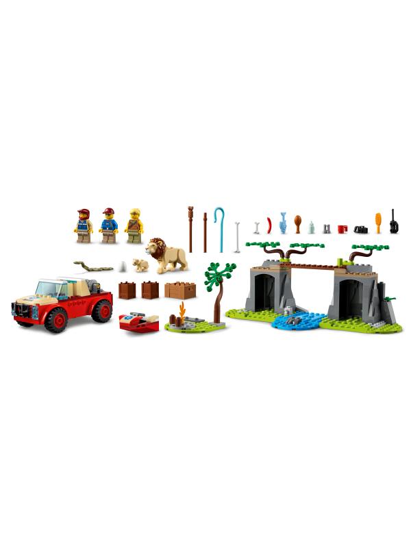 Конструктор LEGO City «Спасательный внедорожник для зверей» 60301 / 157 деталей