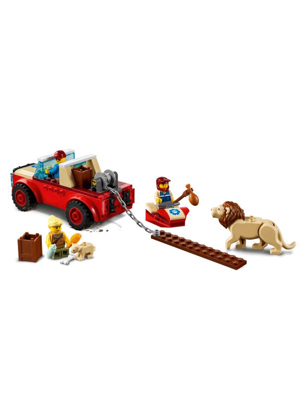 Конструктор LEGO City «Спасательный внедорожник для зверей» 60301 / 157 деталей