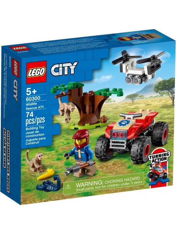 Конструктор LEGO City Wildlife «Спасательный вездеход для зверей» 60300 / 74 детали