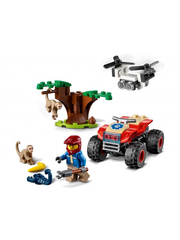 Конструктор LEGO City Wildlife «Спасательный вездеход для зверей» 60300 / 74 детали
