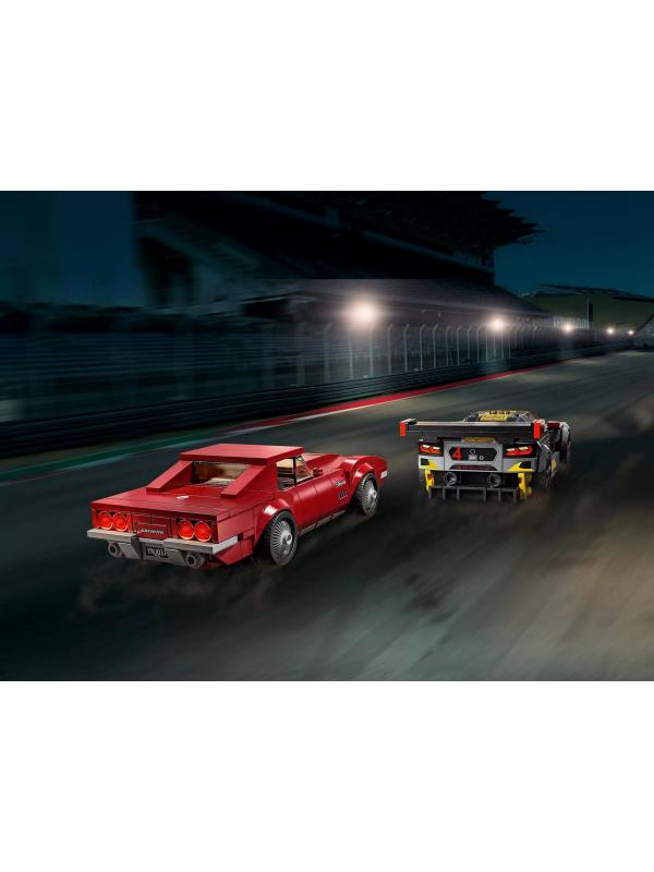 Конструктор LEGO Speed Champions «Chevrolet Corvette C8.R Race Car and 1968 Chevrolet Corvette» 76903 / 512 деталей