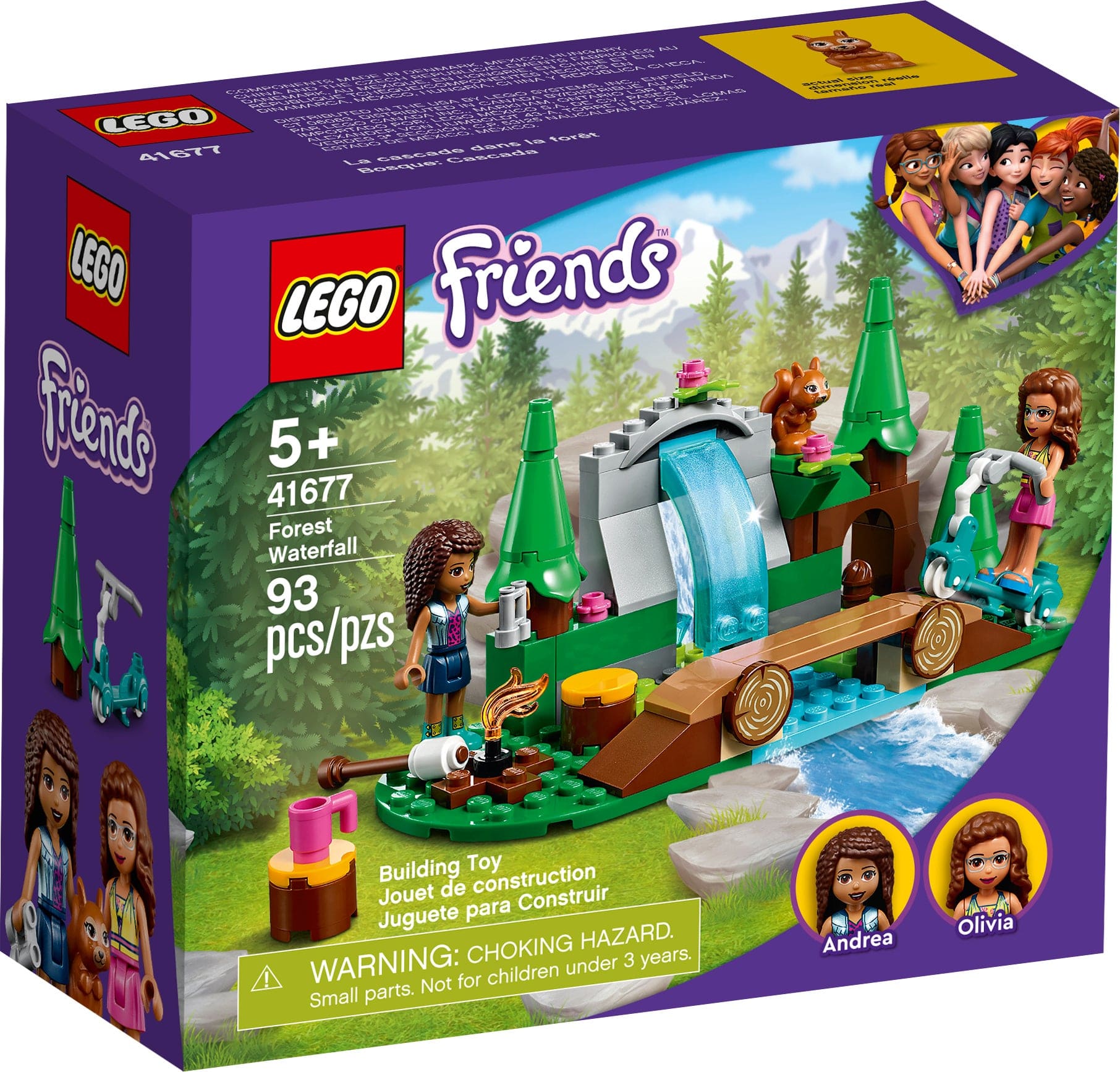 Конструктор LEGO Friends «Лесной водопад» 41677 / 93 детали