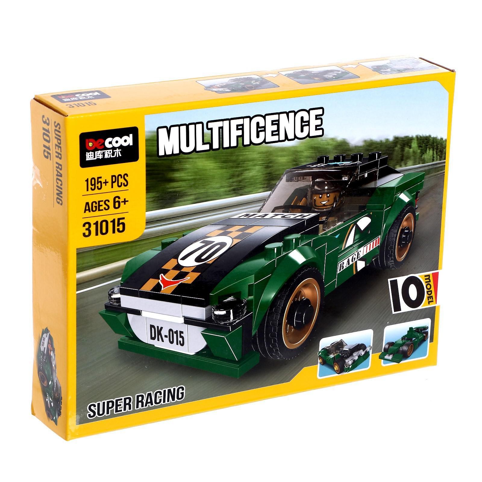 Конструктор Decool «Гоночная машина 10 в 1» 31015 / 195 деталей