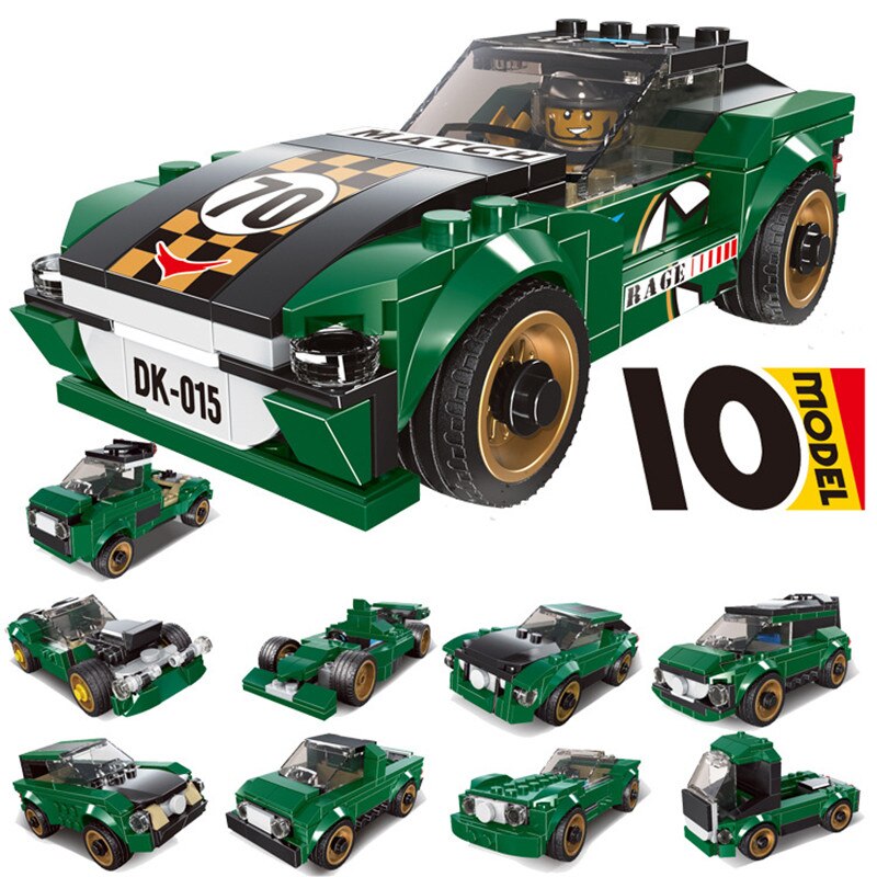 Конструктор Decool «Гоночная машина 10 в 1» 31015 / 195 деталей