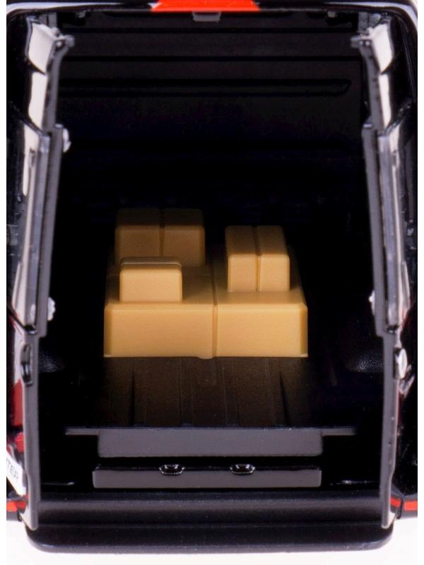 Металлическая машинка Kinsmart 1:48 «Mercedes-Benz Sprinter DHL Edition» KT5429D, инерционная