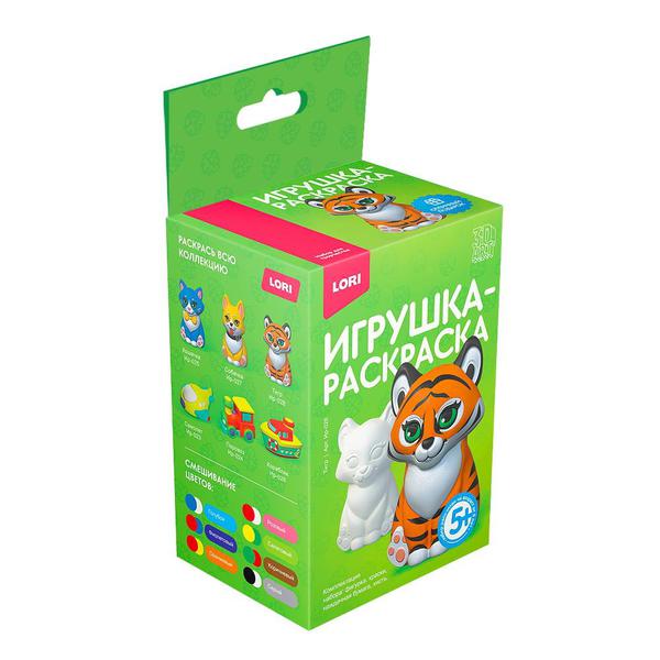 Набор для творчества LORI 3D Art Игрушка-раскраска Тигр