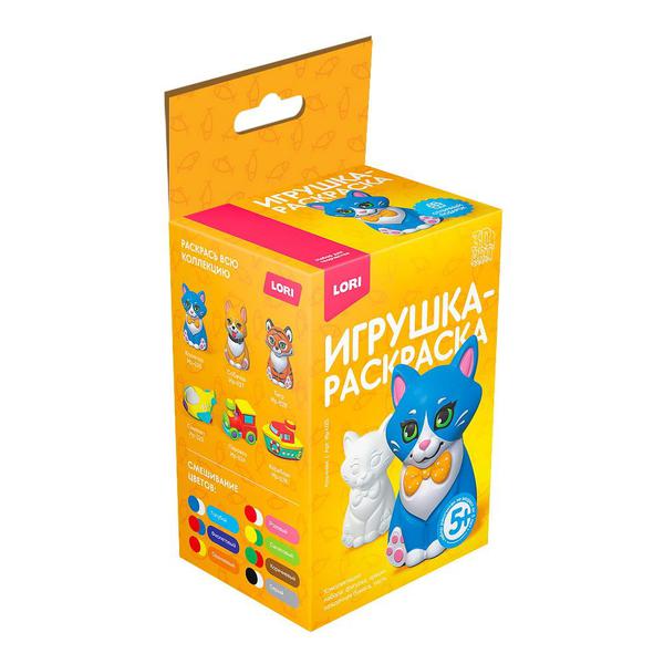 Набор для творчества LORI 3D Art Игрушка-раскраска Кошечка