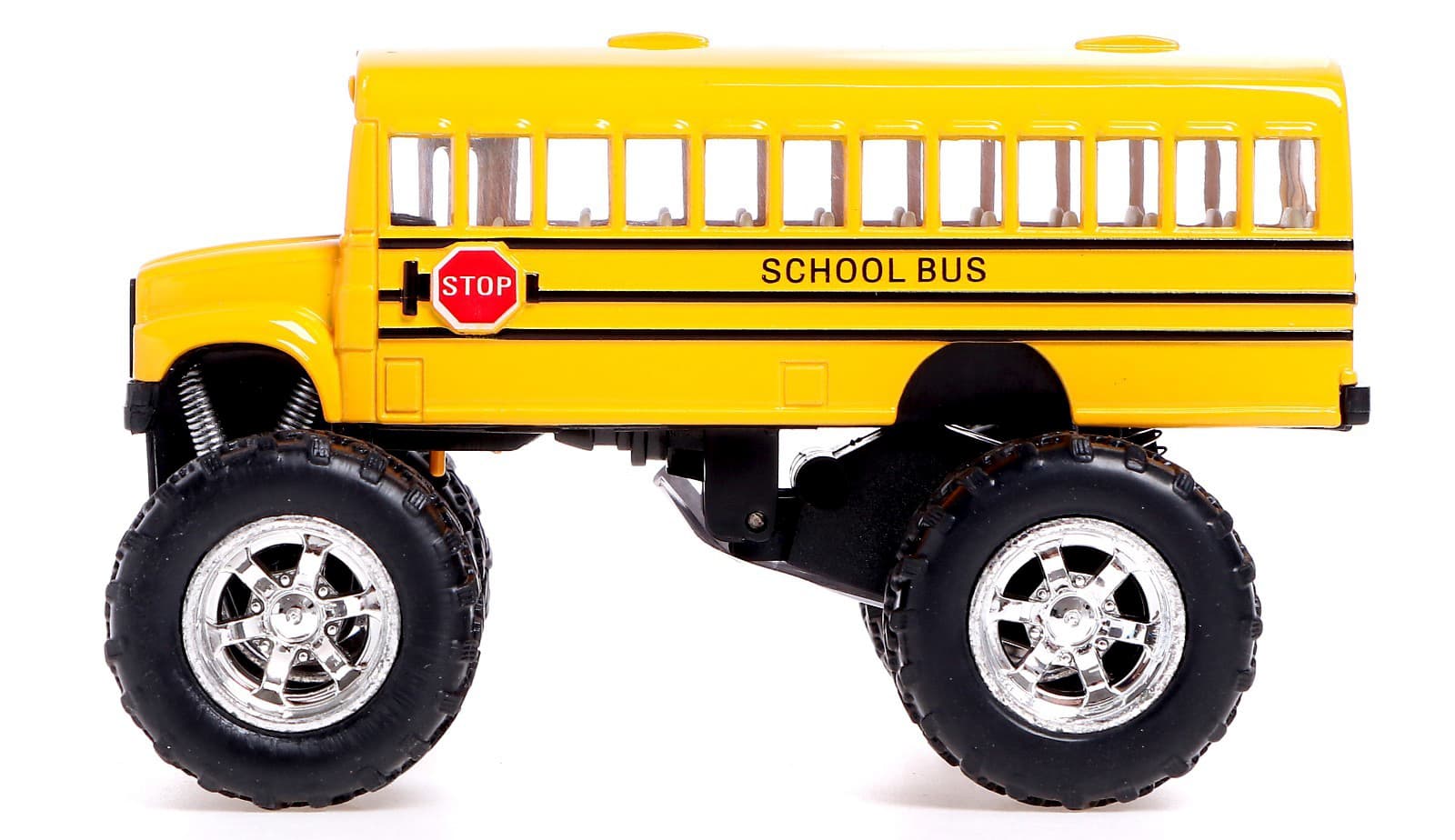 Металлическая машинка KinsFun «School Bus Big Wheel» KS5108D, инерционная
