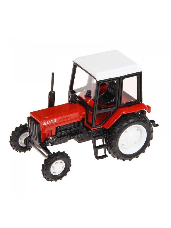Металлическая модель трактора 1:43 «Люкс-2 МТЗ-82 Belarus» 160364 Красный / Белый