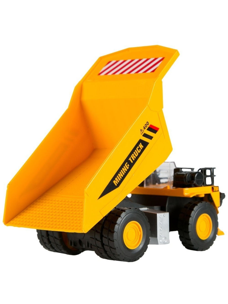 Металлическая машинка Die Cast 1:50 «Карьерный самосвал» 15,5 см. 755B1 инерционная, свет, звук
