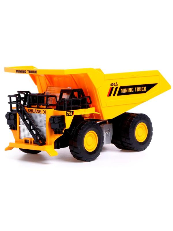 Металлическая машинка Die Cast 1:50 «Карьерный самосвал» 15,5 см. 755B1 инерционная, свет, звук