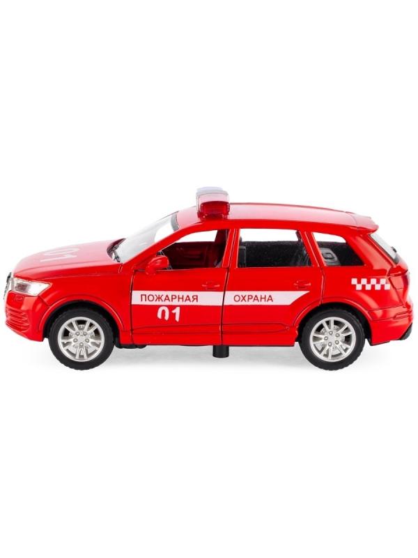 Металлическая машинка Model World 1:36 «BMW X5 / Audi Q7» HT44-10A свет и звук, инерционная / Микс
