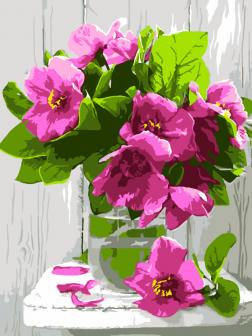 Набор для творчества LORI Картина по номерам Цветы