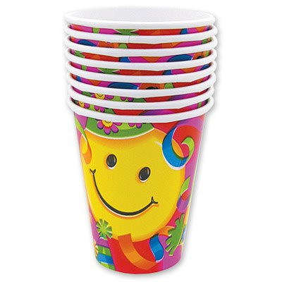 Товары для праздника Веселая Затея Стакан Улыбки 266мл 8шт