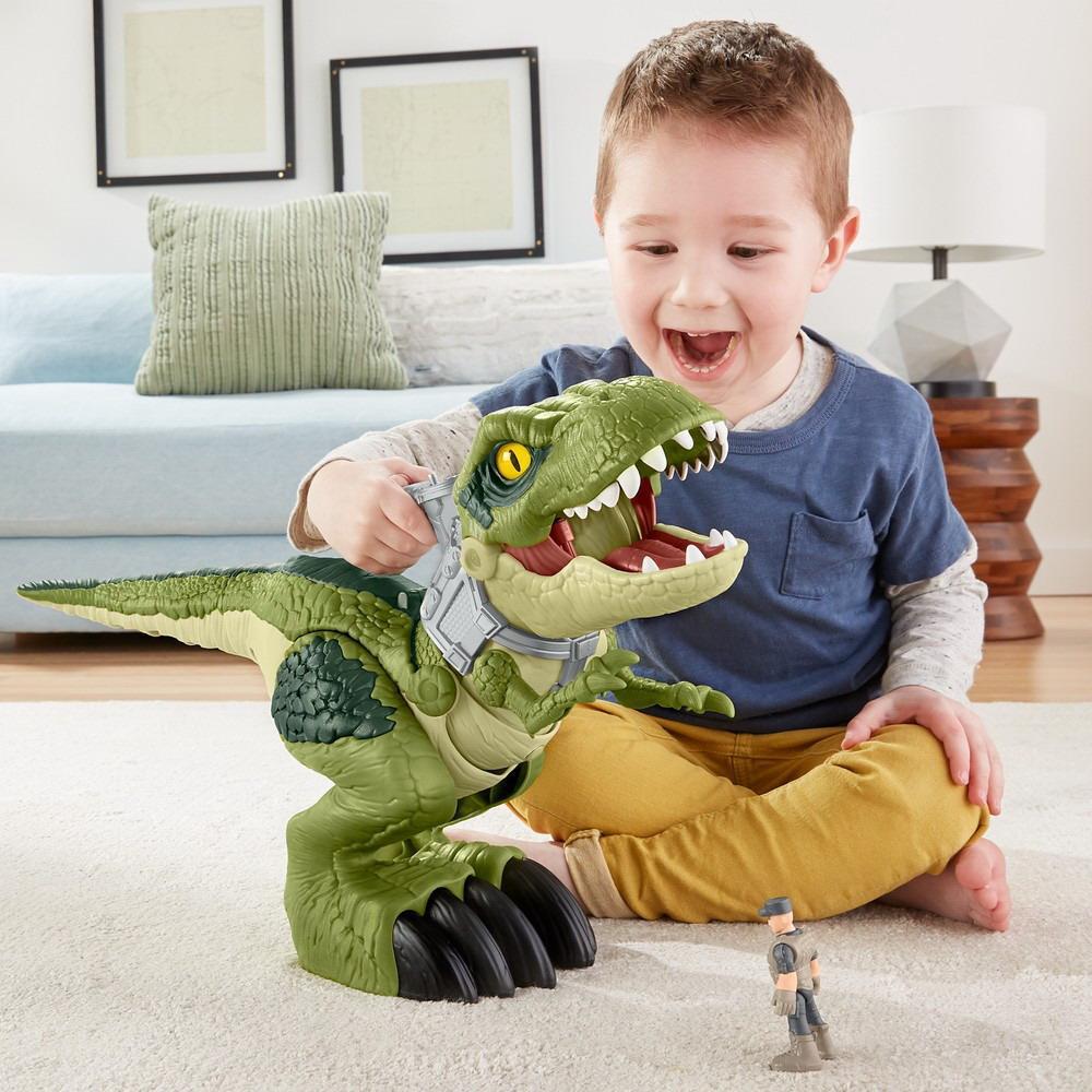 Фигурка Mattel Jurassic World Imaginext Большой динозавр тиранозавр Рекс 35х40 см