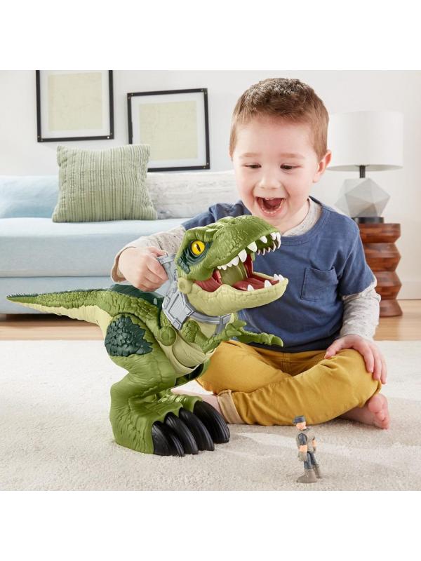 Фигурка Mattel Jurassic World Imaginext Большой динозавр тиранозавр Рекс 35х40 см