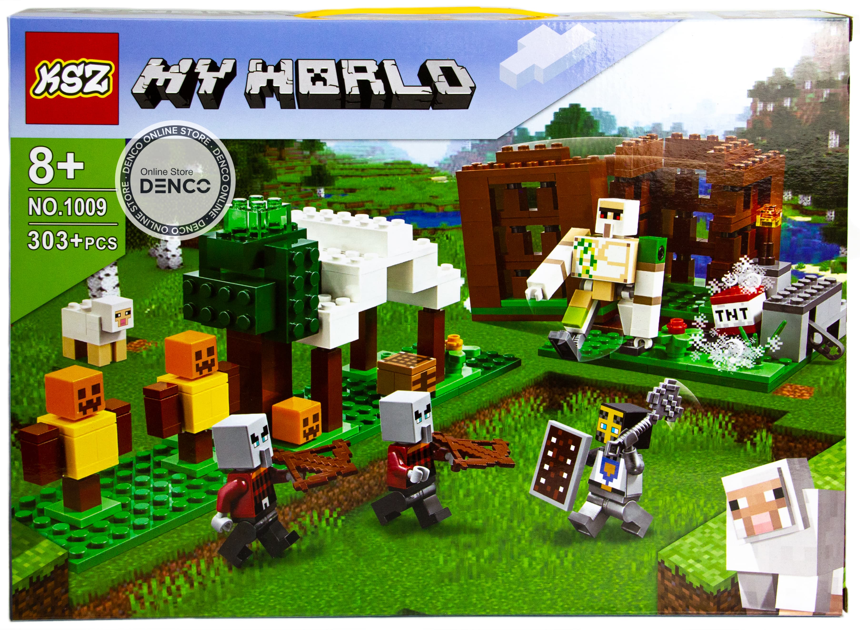 Конструктор KSZ My World «Аванпост разбойников» 1009 (Minecraft 21159) 303 детали