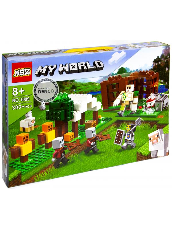 Конструктор KSZ My World «Аванпост разбойников» 1009 (Minecraft 21159) 303 детали