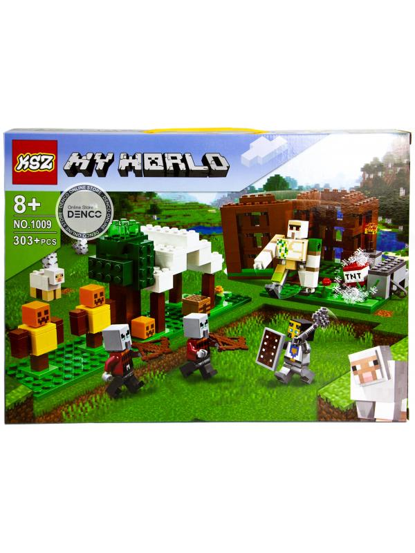 Конструктор KSZ My World «Аванпост разбойников» 1009 (Minecraft 21159) 303 детали