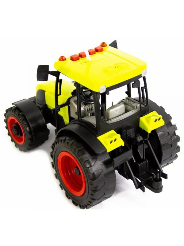 Машинка пластиковая Farm Tractor «Трактор сельскохозяйственным с прицепом» 1188Е-4, свет, звук / Зеленый