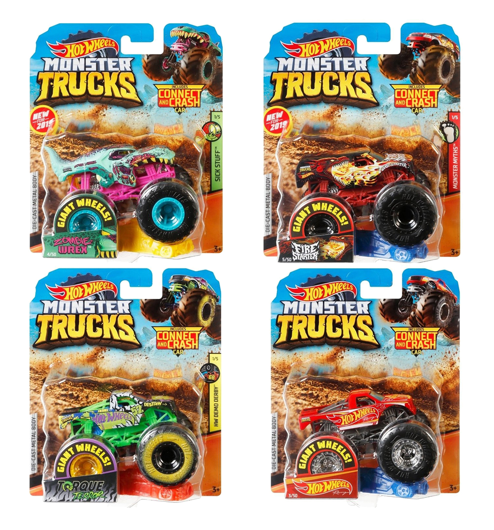 Машинка Mattel Hot Wheels «Базовый Монстр трак 1:64» (в ассортименте) FYJ44