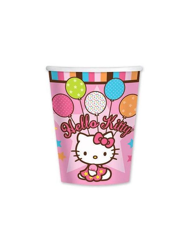 Товары для праздника Веселая Затея Стакан Hello Kitty 8шт