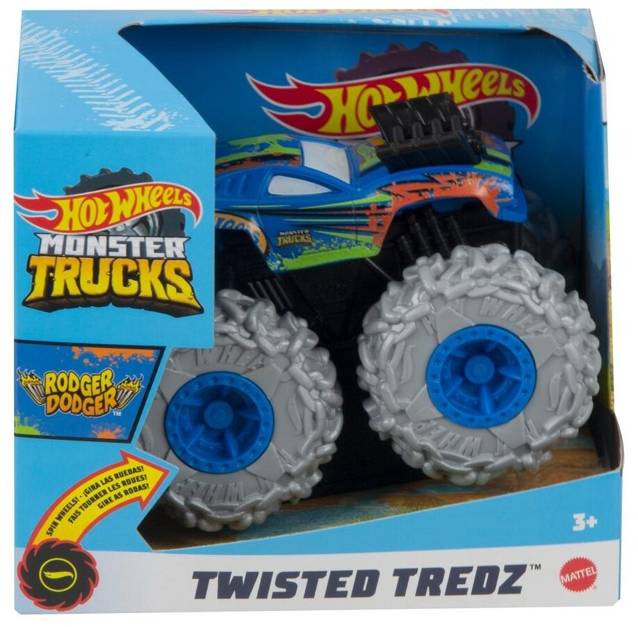 Машинка Mattel Hot Wheels Монстр трак «Twisted Tredz» (в ассортименте) GVK37