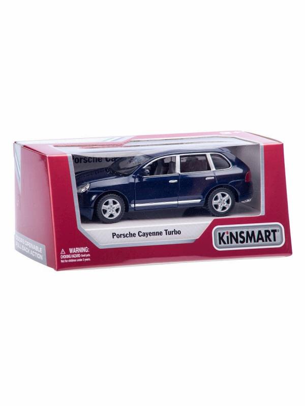 Металлическая машинка Kinsmart 1:38 «Porsche Cayenne Turbo» KT5075W, инерционная в коробке / Микс