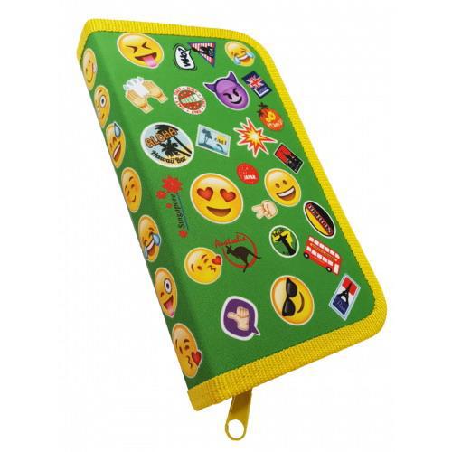Пенал-книжка CENTRUM Смайлы 19*11*2,5 см