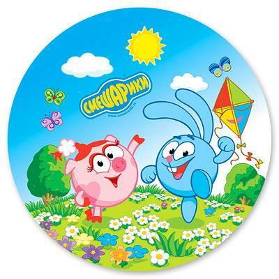 Товары для праздника Веселая Затея Тарелка Смешарики 17см 8шт