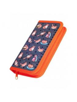 Пенал-книжка CENTRUM Коты, на молнии 19*11*2,5 см.