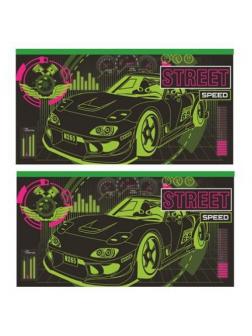 Пенал-конверт CENTRUM Racing зеленая машина, на молнии 20,5*10,8*1 см.