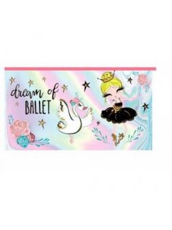 Пенал-конверт CENTRUM Балерина, на молнии 20,5*10,8*1 см.